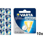 Varta Professional Electronics Cr1620 6620 70mah 3v Knoopcelbatterij - 10 Stuks