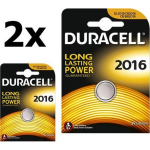 Duracell 2 Stuks - Cr2016 Professional Electronics 3v 90mah Lithium Knoopcel
