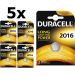 Duracell 5 Stuks - Cr2016 Professional Electronics 3v 90mah Lithium Knoopcel