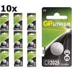 GP 10 Stuks - Cr2025 3v Lithium Knoopcel Batterij
