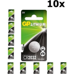 GP 10 Stuks (10 Blister A 1st) Cr2032 210mah 3v Lithium Batterij