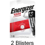 Energizer 2 Stuks (2 Blisters A 1 Stuk) Cr1225 Lithium Knoopcel 3v