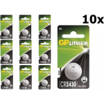 GP 10 Stuks (10 Blister A 1st) Cr2430 3v Lithium Knoopcelbatterij