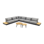 4 Seasons Outdoor 4 Seasons Ibiza/mindo 6 Persoons Loungeset - 7 Delig - Grijs