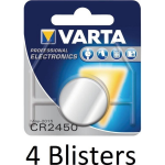 Varta 4 Stuks (4 Blisters A 1 St) Cr2450 Wegwerpbatterij Lithium