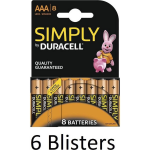 Duracell 48 Stuks (6 Blisters A 8 St) Aaa Batterijen