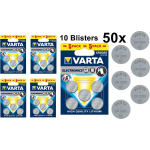 Varta 50 Stuks (10 Blisters A 5st) - Cr2025 3v Lithium Knoopcel Batterij