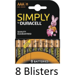 Duracell 64 Stuks (8 Blisters A 8 St) Aaa Batterijen