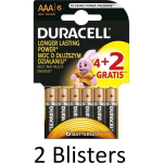 Duracell 12 Stuks (2 Blisters A 6 St) Batterijen Aaa