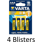 Varta 16 Stuks (4 Blisters A 4 St) Longlife Aaa Alkaline Batterij