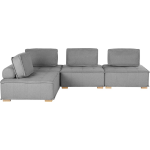 Beliani Tibro - Hoekbank--polyester - Grijs