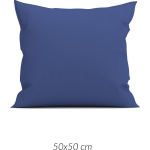 Zo Home Satinado Kussensloop Katoen Satijn - Navy Blue 50x50cm - Blauw