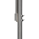 BES LED Led Vloerlamp - Vloerverlichting - Trion Meraki - E27 Fitting - Rond - Mat Nikkel - Aluminium