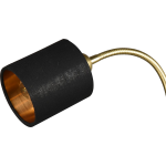 BES LED Led Vloerlamp - Vloerverlichting - Trion Meraki - E27 Fitting - Rond - Mat Goud - Aluminium