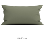 Zo Home Satinado Kussensloop Katoen Satijn - Army Green 40x80cm - Groen