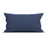 Yellow Kussensloop Percal Katoen - Midnight Blue 40x80cm - Blauw