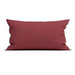 Yellow Kussensloop Percal Katoen - Spicy Red 40x80cm - Rood