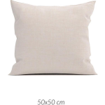 Zo Home Lino Kussensloop Linnen Look - Sandy 50x50cm - Geel