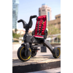 Doona - Liki Trike S3 - Opvouwbare Driewieler - Flame Red - Zwart