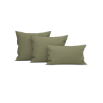 Heckett & Lane Wafel Kussensloop Katoen - Olive Green 50x50cm - Groen