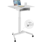 Zit Sta Bureau Verrijdbaar - Laptoptafel - Verrijdbaar Workstation - Presentatie Lessenaar