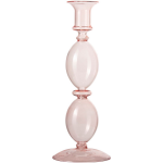 Gusta Dinerkaarshouder Glas ø9x23cm - Roze