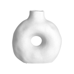 Gusta Vaas Rond 14,2x7x15 Cm Wit