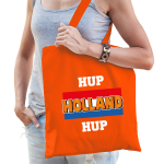 Bellatio Decorations Hup Holland Hup Supporter Cadeau Tas Voor Dames En Heren - Feest Boodschappentassen - Oranje