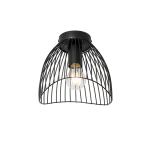 QAZQA Design plafondlamp 20 cm - Pua - Zwart