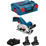 Bosch Sierra Circular GKS 12V-26 (2 x 6,0 Ah + GAL12V-40 + L-Boxx 136)