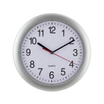 EuroTime 22222 Wandklok Quartz 25 cm Zilver - Silver