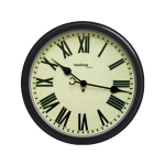 Techno Line WT 7050 Wandklok Quartz 50 cm x 13 cm - Zwart
