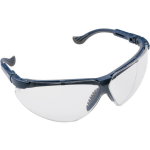 1011027 Veiligheidsbril Blauw, DIN EN 166-1 - Zwart