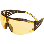 3M™ SecureFit SF403XSGAF-YEL Veiligheidsbril Incl. anticondens-bescherming Geel, - Zwart