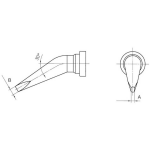 Weller LT-BX Soldeerpunt Beitelvorm, gebogen Grootte soldeerpunt 2.4 mm Inhoud: 1 stuk(s)