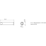 Weller XT-E Soldeerpunt Beitelvorm Grootte soldeerpunt 5.9 mm Inhoud: 1 stuk(s)