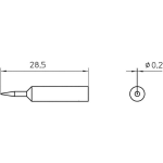 Weller XNT 1S Soldeerpunt Ronde vorm Grootte soldeerpunt 0.2 mm Inhoud: 1 stuk(s)