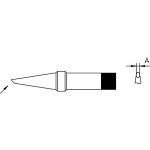 Weller 4PTF8-1 Soldeerpunt Ronde vorm, afgeschuind Grootte soldeerpunt 1.2 mm Inhoud: 1 stuk(s)