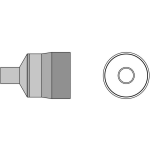 Weller T0058768744 Hetelucht mondstuk Heteluchtmondstuk Grootte soldeerpunt 7 mm Inhoud: 1 stuk(s)