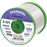 Stannol S321 2,0% 2,0MM SN99,3CU0,7CD 500G Soldeertin, loodvrij Loodvrij, Spoel Sn99.3Cu0.7 500 g 2 mm