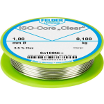 Felder LÃ¶ttechnik ISO-Core Clear Sn100Ni+ Soldeertin Spoel Sn99.25Cu0.7Ni0.05 0.100 kg 1 mm