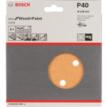 Bosch Best for Wood 2608605085 Excenterschuurpapier Met klittenband, Geperforeerd Korrelgrootte 40 (Ã) 150 mm 5 stuk(s)