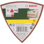 Bosch 2607017110 Delta schuurpapier Met klittenband, Geperforeerd Korrelgrootte 240 Hoekmaat 93 mm 25 stuk(s)