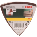 Bosch 2607019490 Delta schuurpapier Met klittenband, Geperforeerd Korrelgrootte 120 Hoekmaat 93 mm 25 stuk(s)