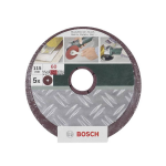 Bosch 2609256245 Schuurpapier voor schuurschijf Korrelgrootte 60 (Ã) 115 mm 5 stuk(s)