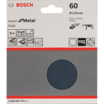 Bosch 2608608Y05 2608608Y05 Schuurpapier Korrelgrootte 60 (Ã) 115 mm 5 stuk(s)