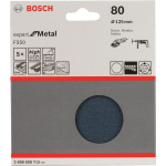 Bosch 2608608Y15 2608608Y15 Schuurpapier Korrelgrootte 80 (Ã) 125 mm 5 stuk(s)