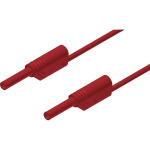 SKS Hirschmann MVL S 100/1 Au Veiligheidsmeetsnoer [Banaanstekker 2 mm - Banaanstekker 2 mm] 1.00 m - Rood