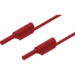 SKS Hirschmann MVL S 200/1 Au Veiligheidsmeetsnoer [Banaanstekker 2 mm - Banaanstekker 2 mm] 2.00 m - Rood