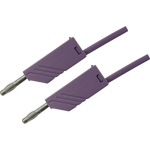 SKS Hirschmann MLN 50/2,5 VI Meetsnoer [Banaanstekker 4 mm - Banaanstekker 4 mm] 0.50 m Violet